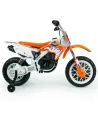 MOTO CROSS KTM 12V  Batterie 12 V. Bandes de caoutchouc sur les rou...