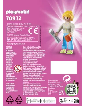 JEUNE FEMME ET JOURNAL   PMB70972 PLAYMOBIL Âge Minimum: 4A -Âge Ma...