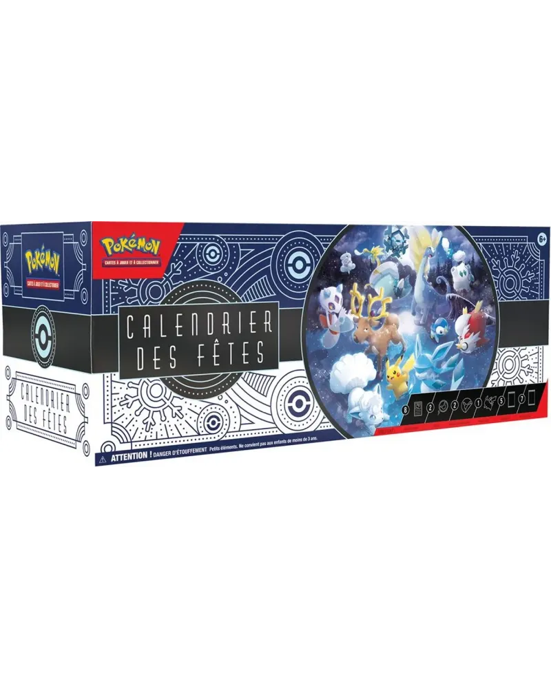 POKEMON CALENDRIER DES FETES  Contenu : 8 cartes brillantes du JCC ...