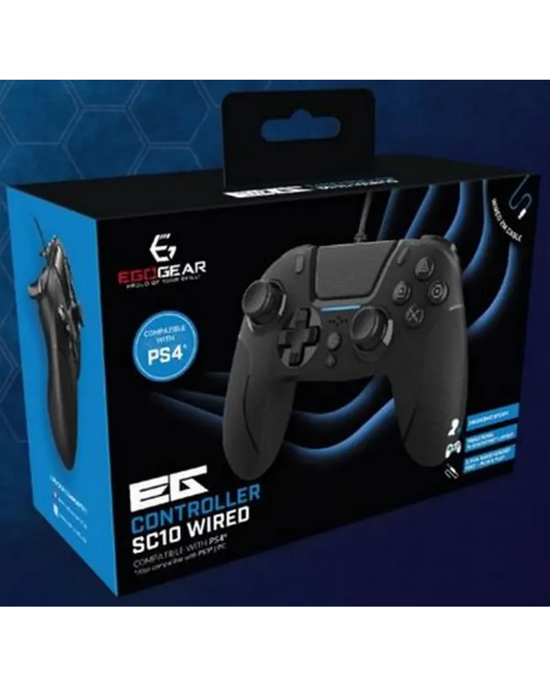 PL4 MANETTE FILAIRE SC10 AUDIO NOIRE  Compatible PS4, PS3 & PC;Câbl...