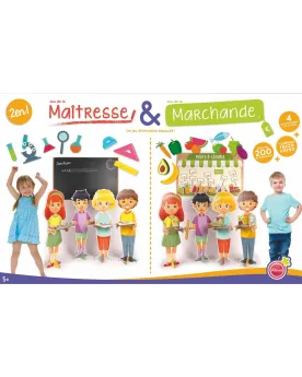JEU DE LA MAITRESSE/MARCHANDE  Avec 4 personnages de 65 cm, 1 grand...