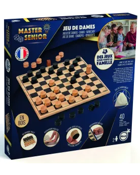 MASTER SENIOR JEU DE DAMES  Adapté aux seniors : pièces de grande t...