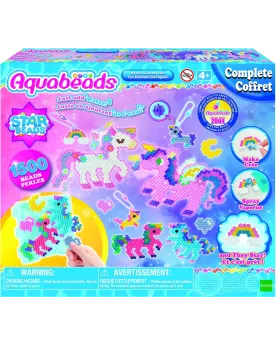 AQUABEADS COFFRET LICORNES FEERIQUES  Crée des licornes actionnable...