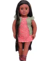 POUPEE FLORA 46CM  46 cm. Avec des cheveux extensibles et des acces...
