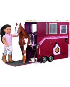 VAN POUR CHEVAUX  Peut accueillir des chevaux de 51 cm. Nombreux ac...