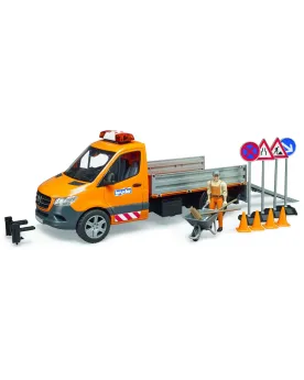 MERCEDES SPRINTER MUNICIPAL + ACC.  Avec 1 figurine, 4 panneaux, 4 ...
