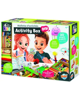 MALLETTE D'ACTIVITES  Contient : fils chenille, perles, papier, gom...