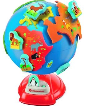 MON PREMIER GLOBE TERRESTRE INTERACTIF Encastre les continents et l...