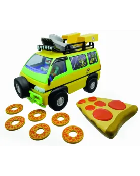 TORTUE NINJA RC VAN LANCEUR DE PIZZA  Toutes fonctions. Avec lanceu...