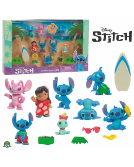 STITCH COFFRET 13 FIGURINES  8 figurines et 5 accessoires. GPRTTC00...