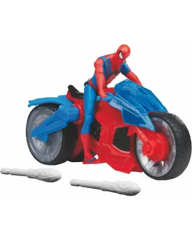SPIDERMAN 10CM + MOTO  Figurine de 10 cm. HASF50745L10 HASBRO Âge M...