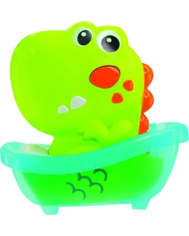 DINO FAIT DES BULLES DANS LE BAIN  Mets du savon et appuie sur le b...