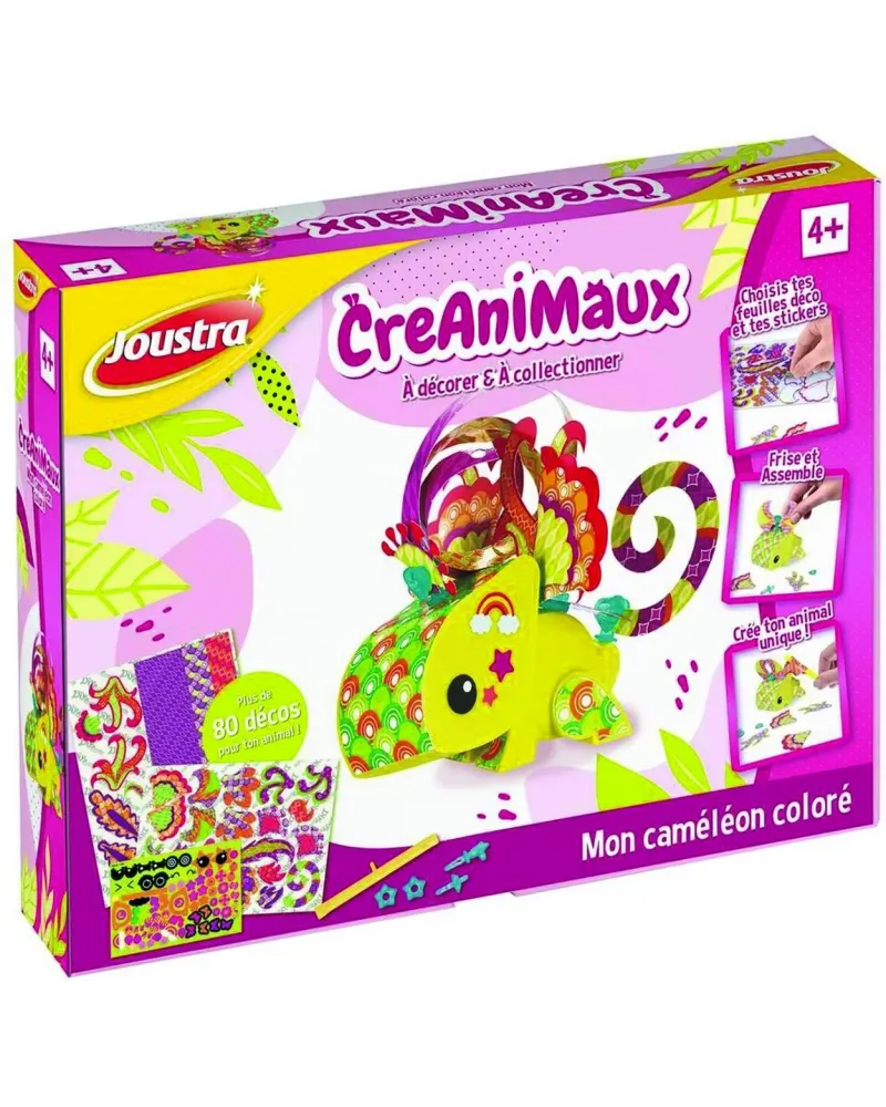 CREANIMAUX MON CAMELEON COLORE  Choisis ton animal et personnalise-...
