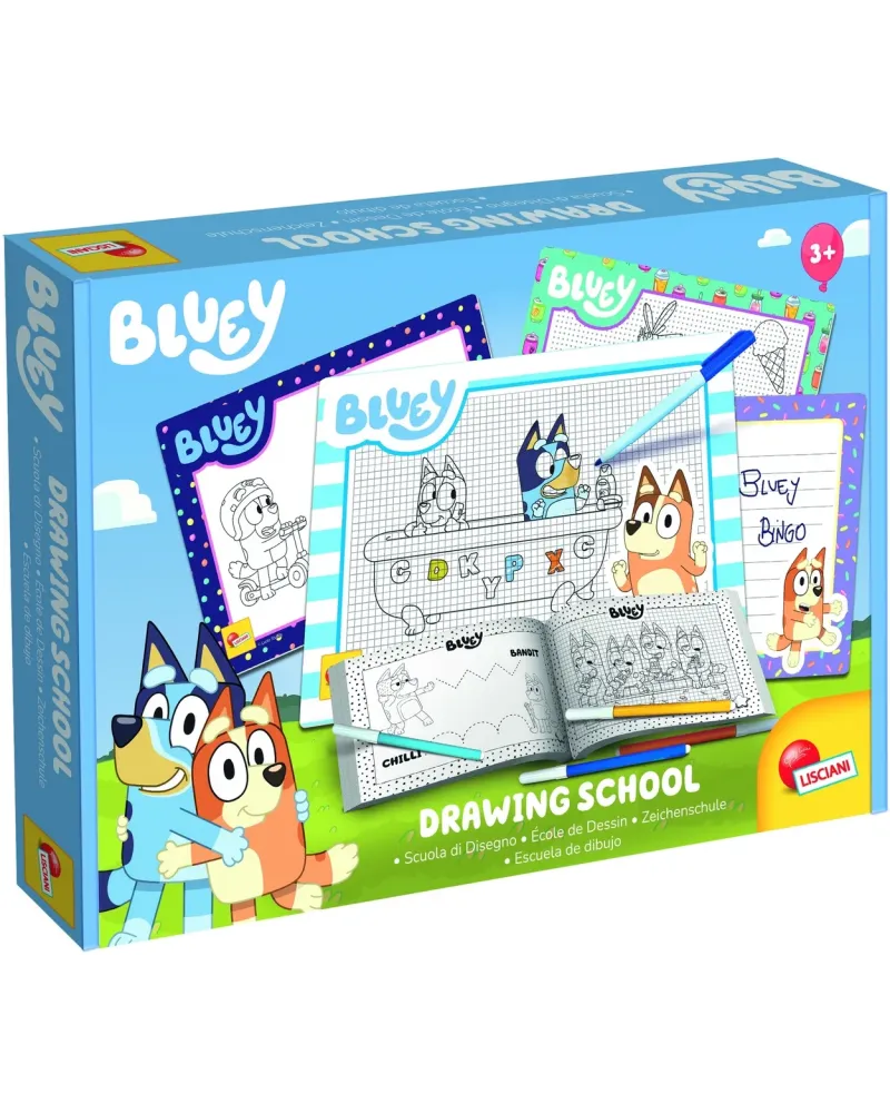 BLUEY ECOLE DE DESSIN  Avec un cahier d'exercices qui contient des ...