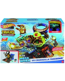 HOT WHEELS MONSTER TRUCK ARENA MEGA WREX Affronte un ennemi qui tou...