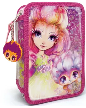 TROUSSE DE CRAYONS A 3 COMP. PETULIA  Contient : carnet d'activités...