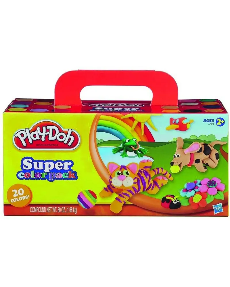 PLAY DOH SUPER COLOR PACK  20 pots de pâte à modeler de différentes...
