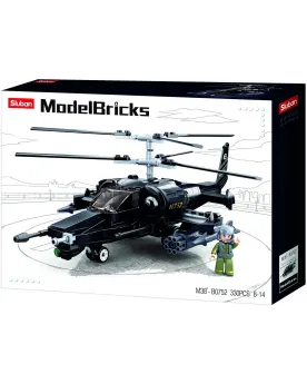 WORLD WAR HELICO DE COMBAT  330 briques. SLU38-B0752 SLUBAN Âge Min...