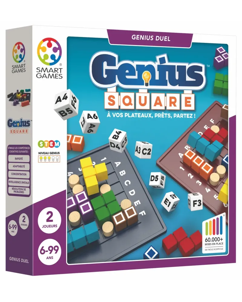 LE CARRE GENIUS 1/2 JOUEURS Seul ou en duel, complétez les espaces ...