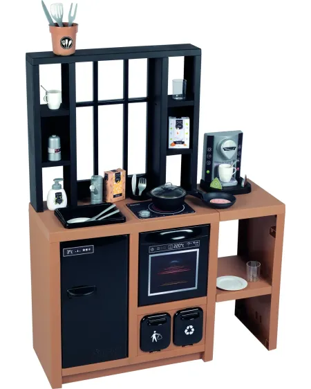 CUISINE LOFT  Avec plaques de cuisson, évier, four, frigo, machine ...