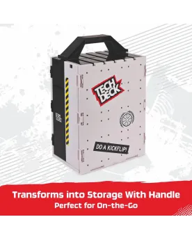 TECH DECK X-CONNECT TRANSFORMING PARK  La valise s'ouvre pour faire...