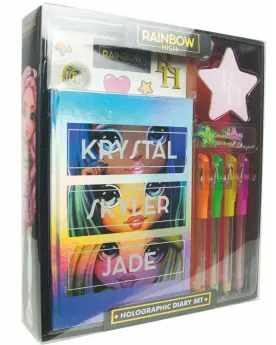 RAINBOW HIGH HOLOGRAPHIC DIARY SET  Journal intime accompagné de 4 ...
