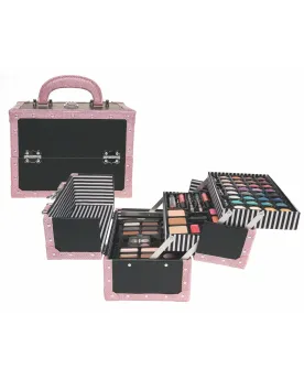 MALLETTE DE MAQUILLAGE GLAMOUR GLITTER  Sur 3 niveaux : des fards à...