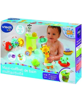MAXI COFFRET DE BAIN MULTI ACTIVITES  17 éléments de jeu pour la ba...