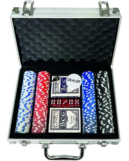 VALISE 200 JETONS POKER 11.5GR  Avec 200 jetons pro 11,5 g, 2 jeux ...