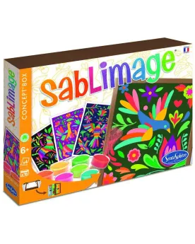 SABLIMAGE ART MEXICAIN  Réalise de jolis tableaux en saupoudrant de...