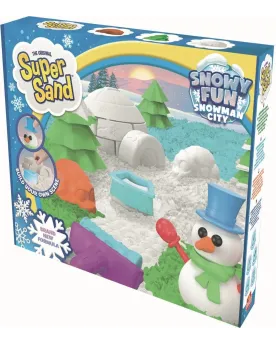 SUPER SAND SNOWMAN CITY  Crée ta propre ville de bonhommes de neige...