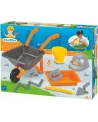 BROUETTE TP + ACC. MACON  1 brouette, 1 auge, 1 truelle, 1 taloche,...
