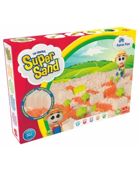 SUPER SAND FARM FUN  Plante, creuse, moule avec le sable magique qu...