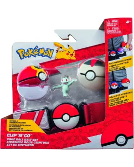 POKEMON CEINTURE 2 BOULES ET 1 FIGURINE  1 figurine incluse. BOT380...