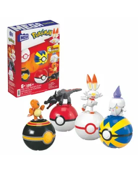 4 POKEMON 4 BOULES ET 4 PERS.  Contient 4 figurines Pokémon de type...