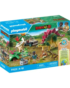 CAMPEMENT DES EXPLORATEURS AVEC DINOS   PMB71523 PLAYMOBIL Âge Mini...