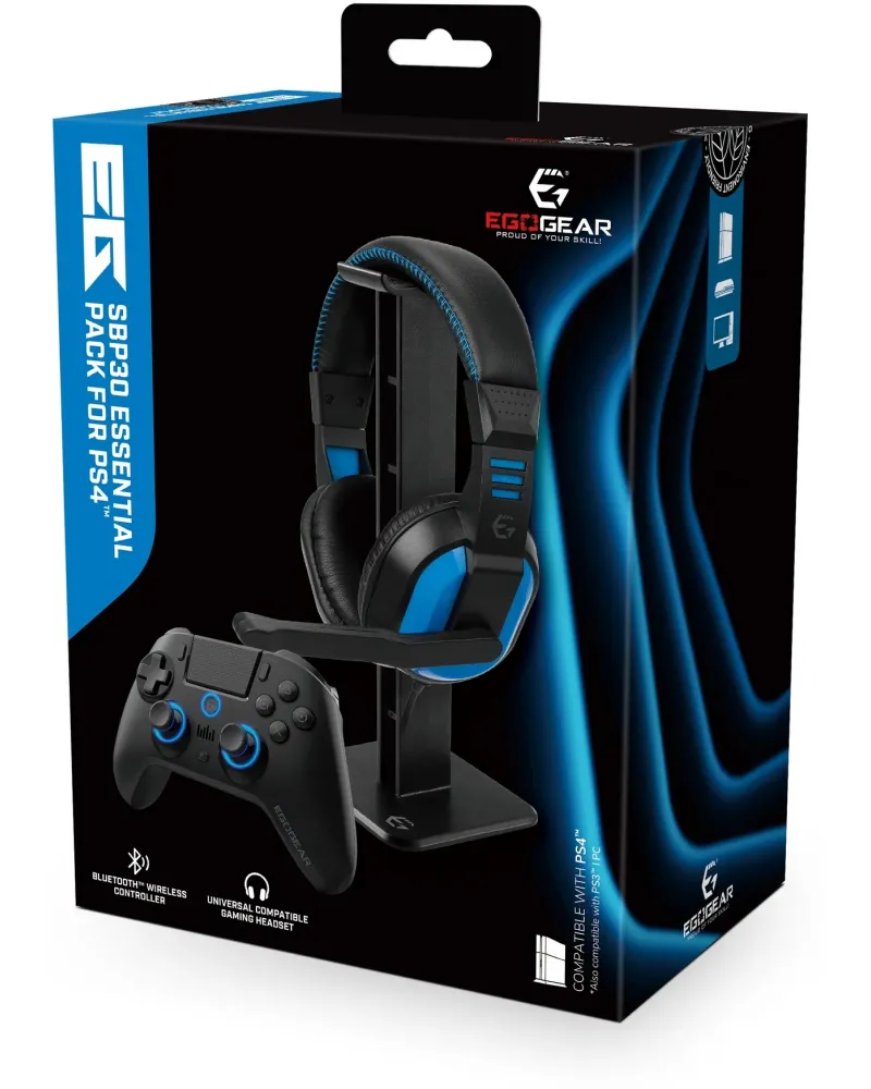 PL4 PACK ESSENTIEL SBP30 CASQUE ET MANET  Pour PS4, PS3 et PC. Cont...