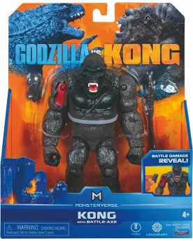 GODZILLA&KONG FIGURINE GEANTE ARTICULEE  28 cm. Articulée. 3 modèle...