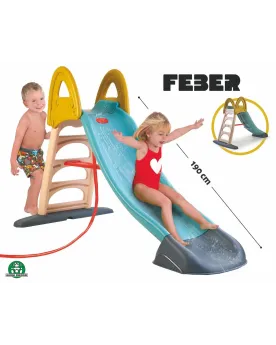 TOBOGGAN GLISSE 1M90 JET D'EAU Longueur de glisse de 190 cm. Base s...