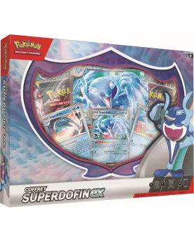 POKEMON COFFRET EX 4 BOOSTERS SUPERDOFIN  Inclus : 4 boosters, 3 ca...
