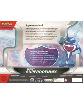 POKEMON COFFRET EX 4 BOOSTERS SUPERDOFIN  Inclus : 4 boosters, 3 ca...