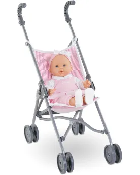 POUSSETTE CANNE ROSE DOUBLES ROUES 63CM  La Poussette Canne Rose es...