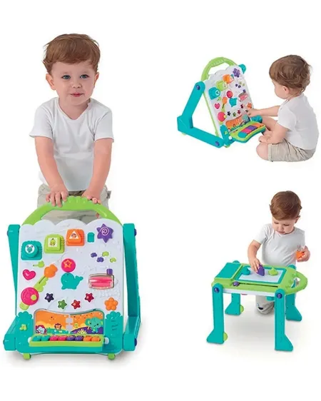 MON TABLEAU TROTTEUR 3 EN 1 25 SONS 3 en 1 : Panneau d'activités av...