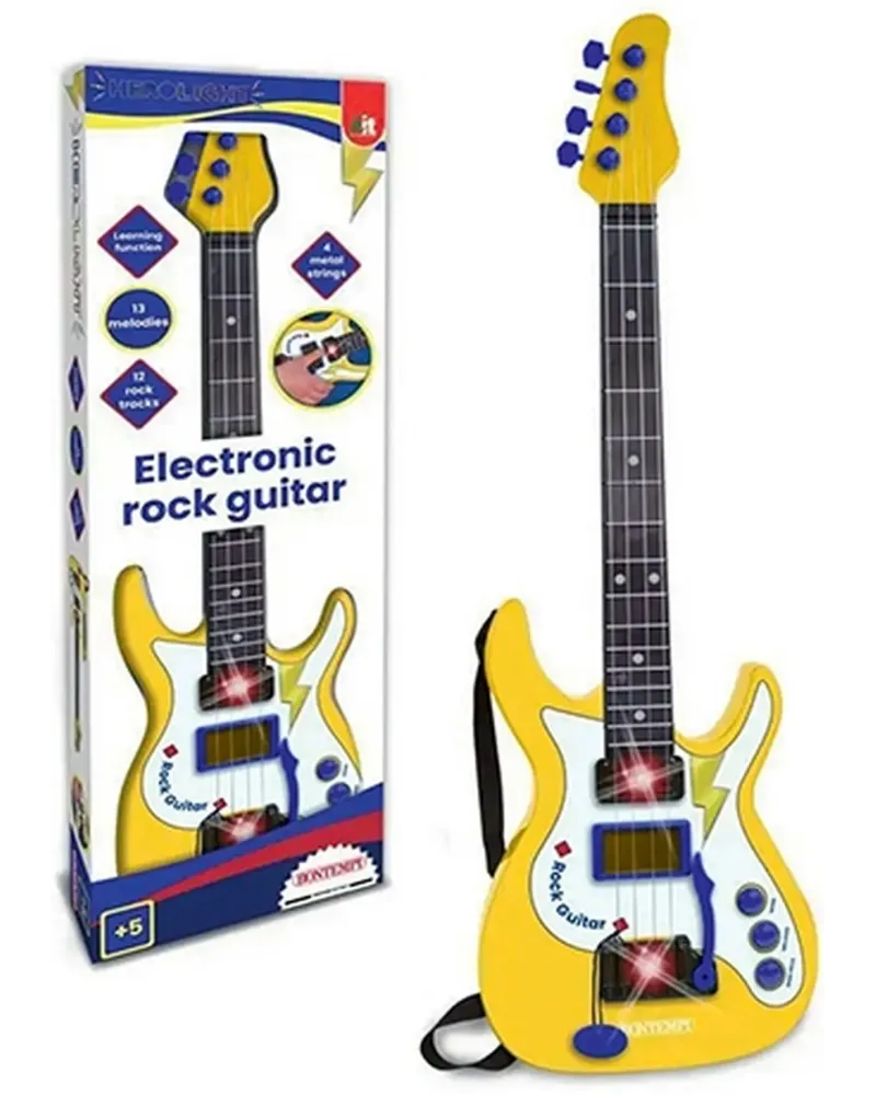 GUITARE ELECTRONIQUE 4 CORDES 12 DEMOS  Avec 4 cordes métalliques, ...
