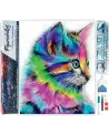 BRODERIE DIAMANT CHATON COLORE+ CHASSIS Une toile sur cadre avec le...