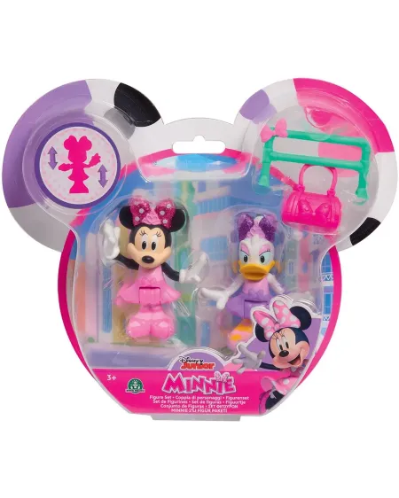 MINNIE BLISTER 2 FIGURINES 7.5CM  2 figurines articulées de 7,5 cm ...