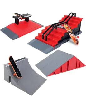 SKATE PARK  4 obstacles, 3 skates à doigt et 1 BMX. Outils et roues...