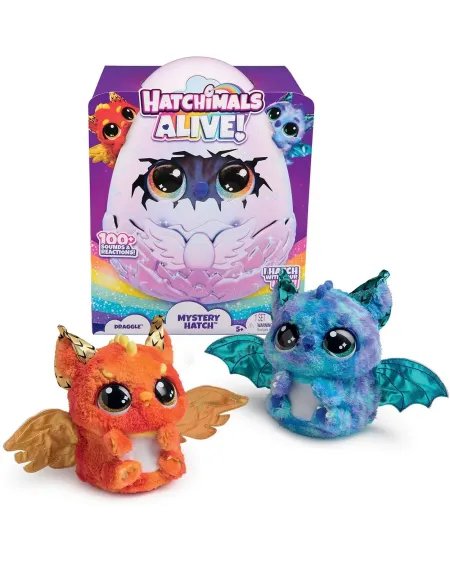 HATCHIMALS DRAGGLE  Feras-tu éclore le Draggle Feu ou Eau ? Occupe-...