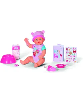 BABY BORN INTERACTIF FILLE EMMA 43CM  43 cm. 10 fonctions. Il inter...