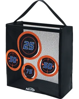 NERF CIBLE PORTABLE  Filet pour attraper et ranger les fléchettes e...
